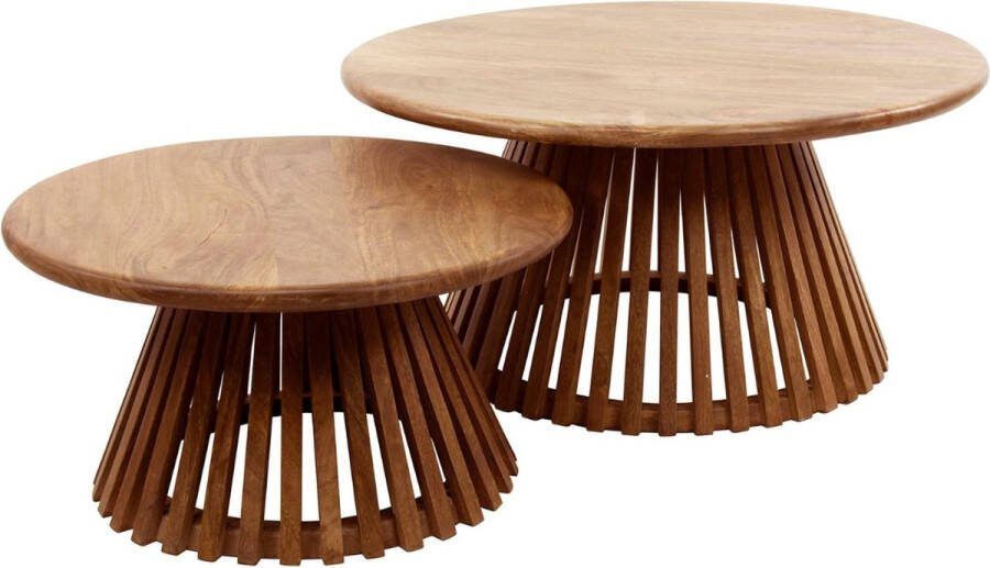 Fraaai Odila ronde salontafels set van 2