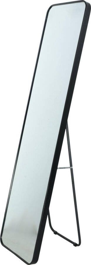 Loft42 Fragix Alux Passpiegel staand hangend Zwart Aluminium 150x40