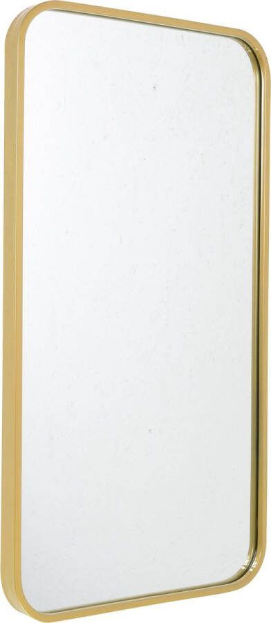 Loft42 Fragix Boston wandspiegel rechthoekig Goud Metaal 75x40cm Industrieel
