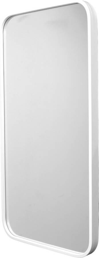 Loft42 Fragix Boston wandspiegel rechthoekig Wit Metaal 75x40cm