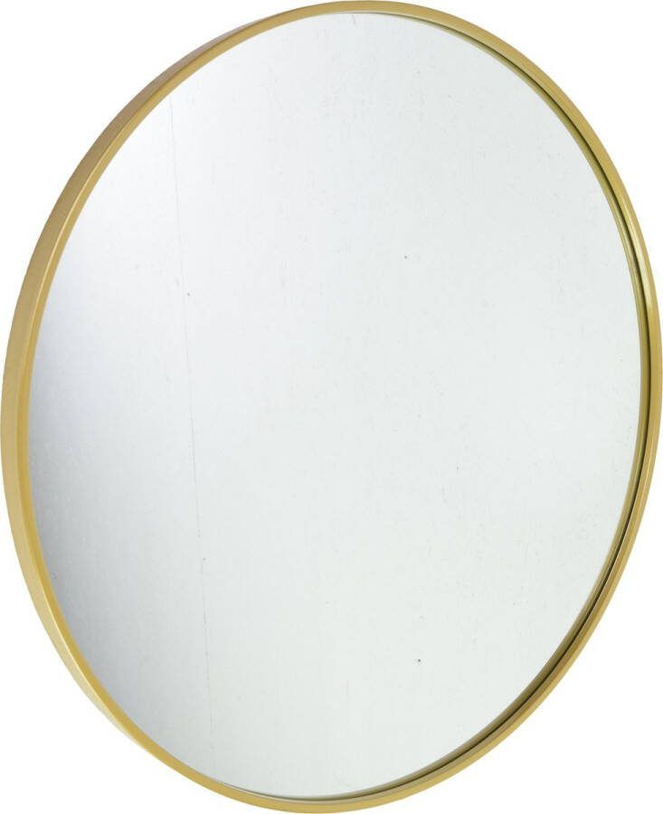 Loft42 Fragix Boston wandspiegel rond Goud Metaal Ø75cm Industrieel