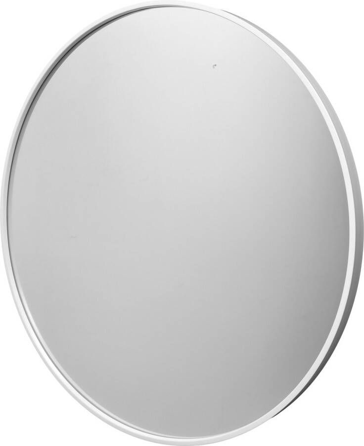 Loft42 Fragix Boston wandspiegel rond Wit Metaal Ø75cm