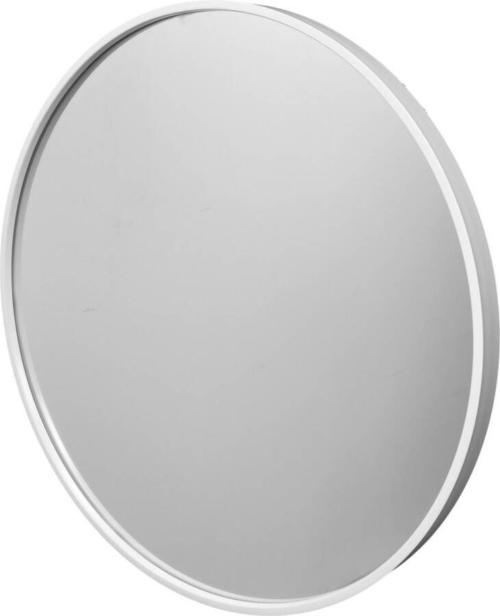 Loft42 Fragix Boston wandspiegel rond Wit Metaal Ø60cm