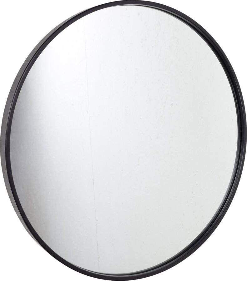 Loft42 Fragix Boston wandspiegel rond Zwart Metaal Ø45cm Industrieel