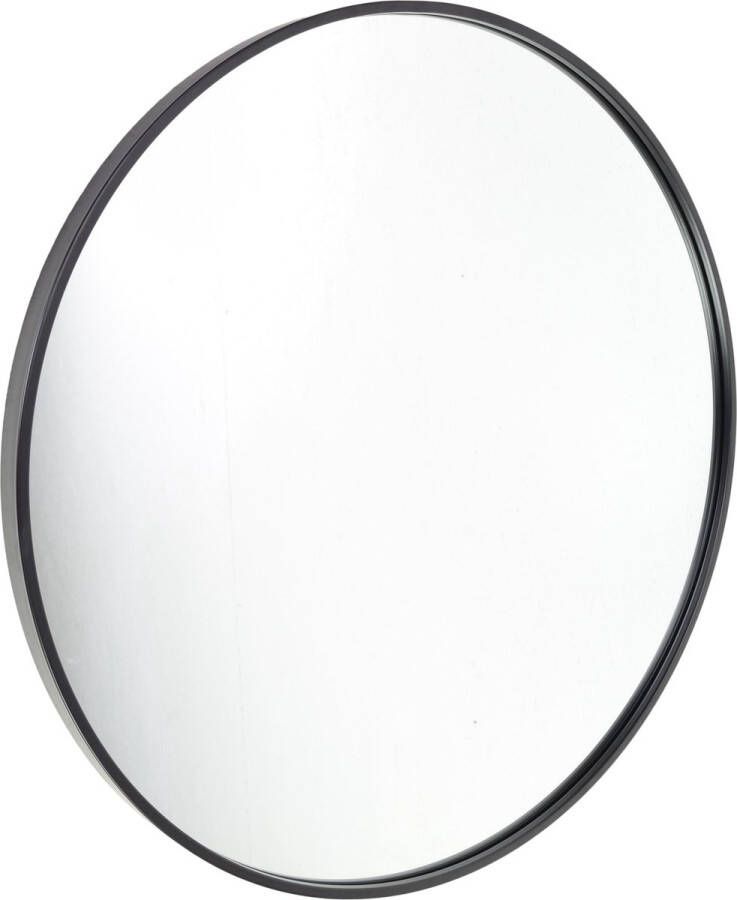 Loft42 Fragix Boston wandspiegel rond Zwart Metaal Ø75cm Industrieel