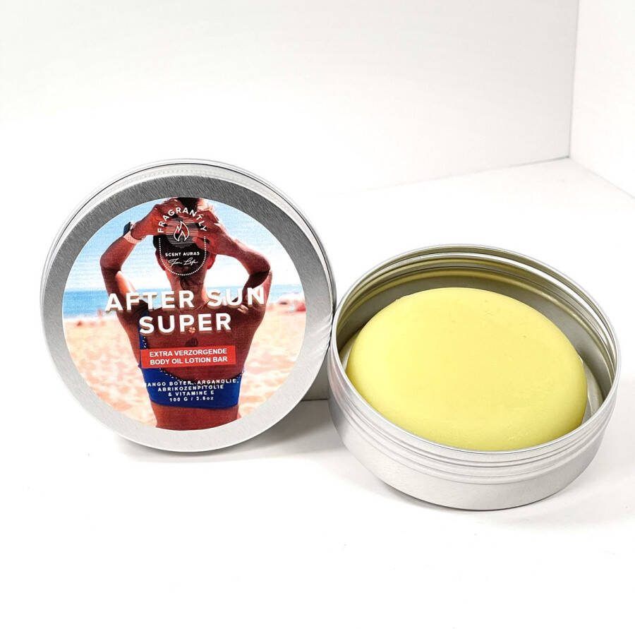 Fragrantly Aftersun Super Lotion bar met 100% pure arganolie – voedende bescherming voor de huid na het zonnen