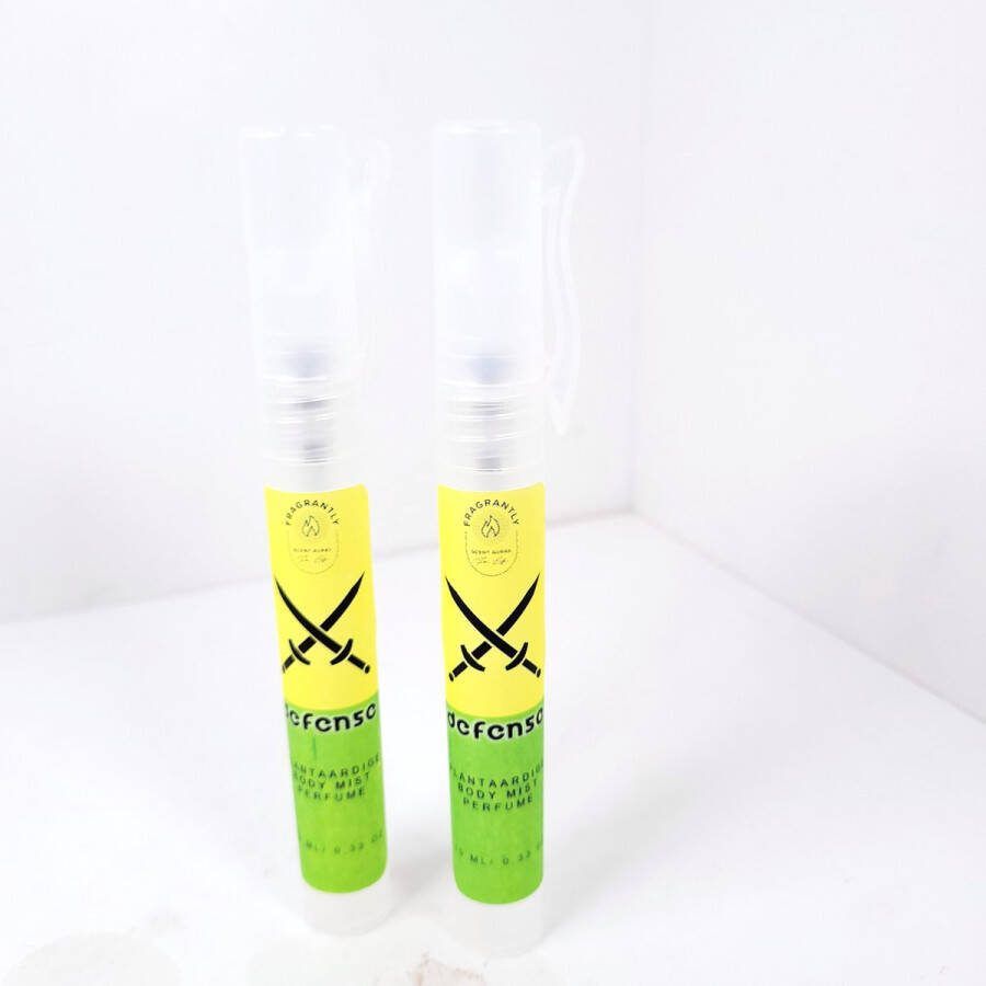 Fragrantly Defense Essential Oil blend 2 x 10ml 100% natuurlijke en bewezen effectief Body spray met Eucalyptus Citriodora (effectiever dan Citronella) 100% plantaardig