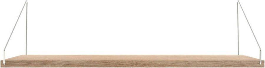 Frama Shelf Wandplank 60x20 Wit Geolied roestvrijstaal