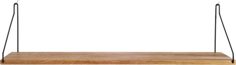 Frama Shelf Wandplank 80x20 Naturel zwart