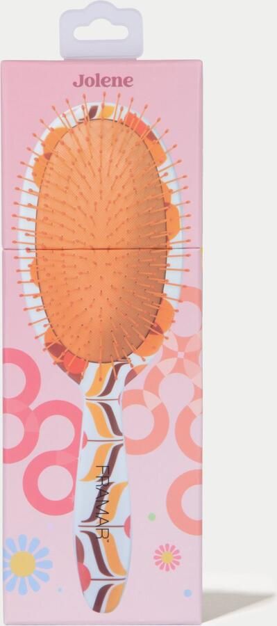 Framar haarborstel brosse pijnvrij borstelen ontwarrend jelene flower power bloemen motief 1 stuk