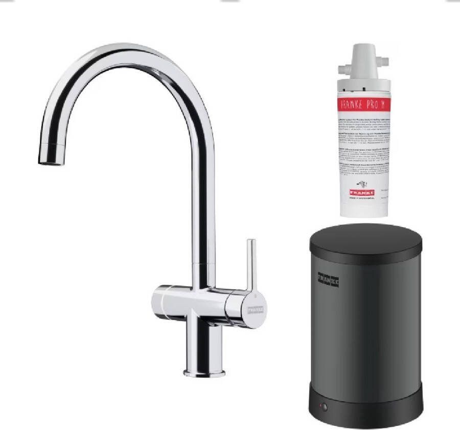 Franke Maris 3 In 1 Kokend Water Keukenkraan Chroom Met Mechanische Bediening En 4 Liter Boiler