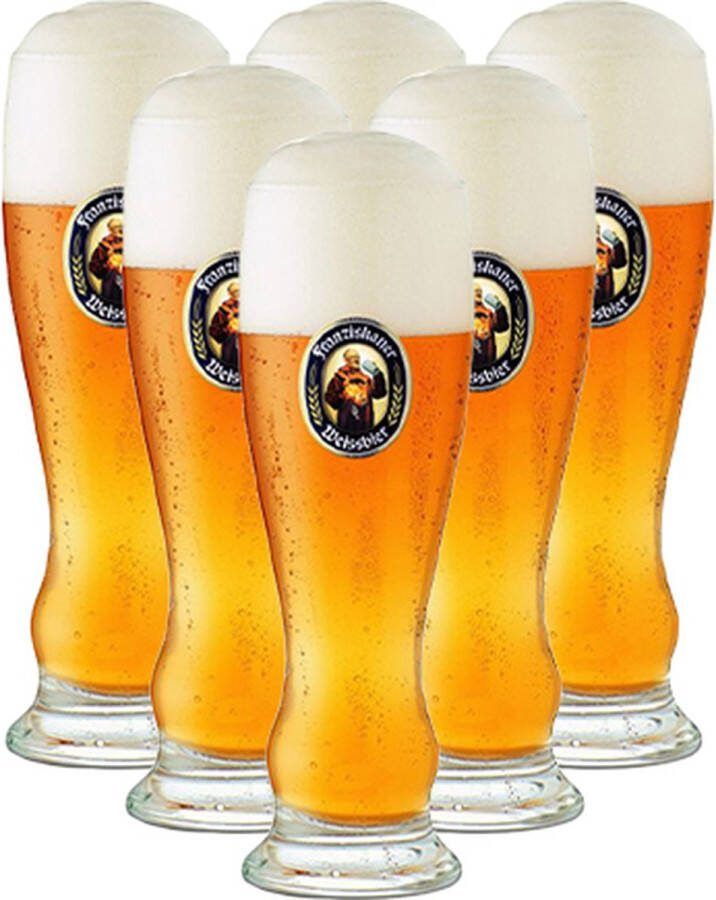 Franziskaner Bierglas Weizen 500 ml 6 stuks