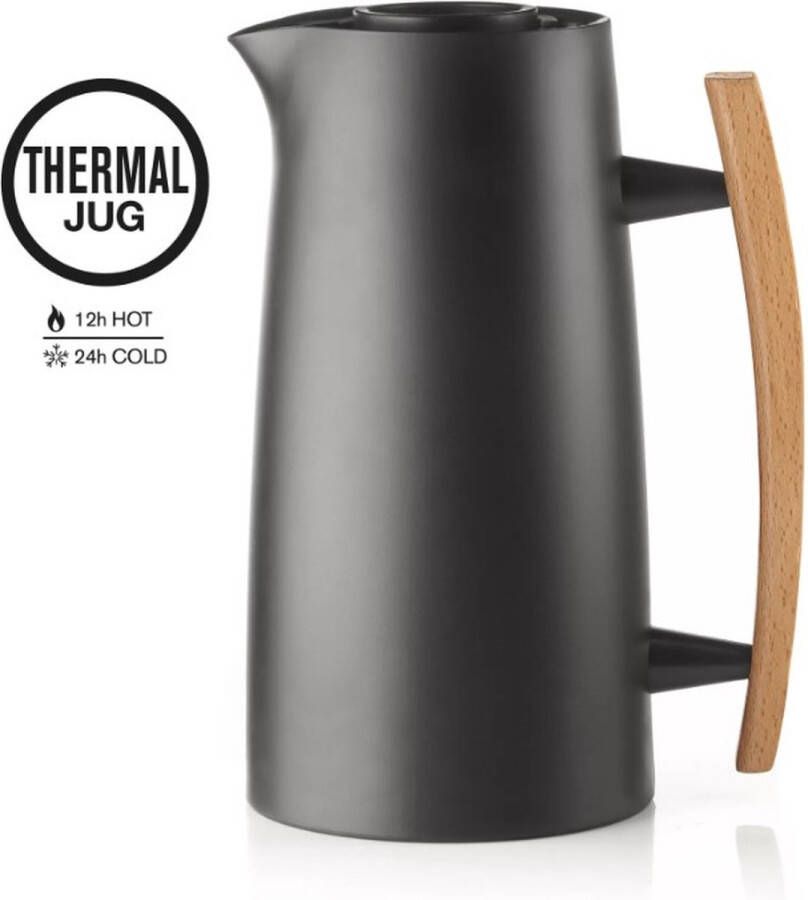 Fratelli Guzzini Riviera Thermoskan 1L Zwart