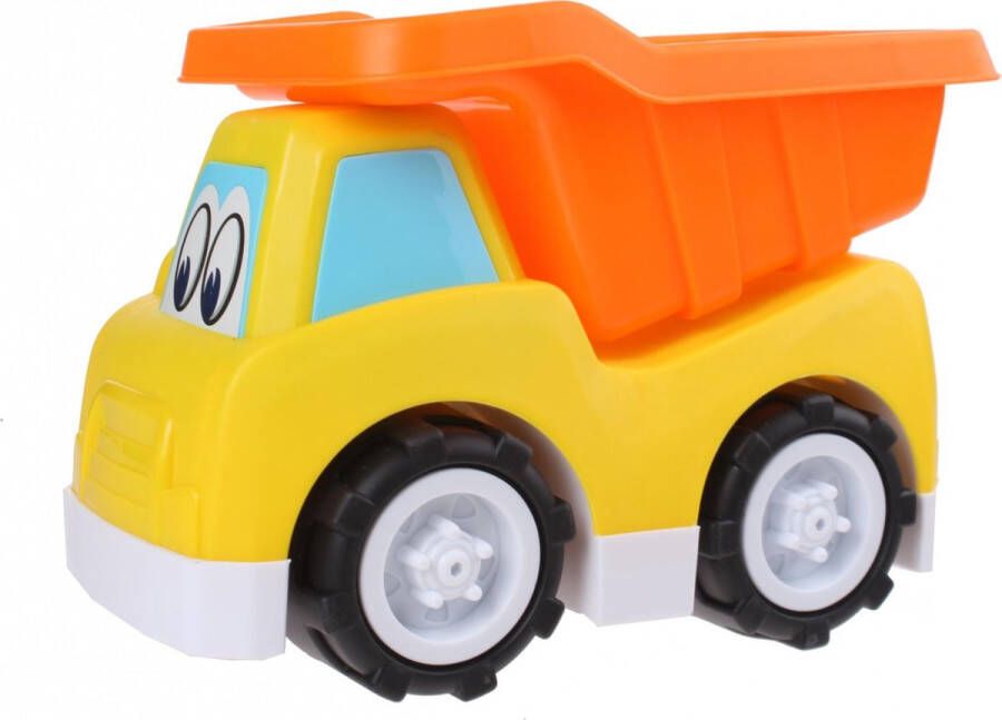 Free and Easy Speelgoedauto Dumper 24 x 11 x 18 Cm (lxbxh) Geel