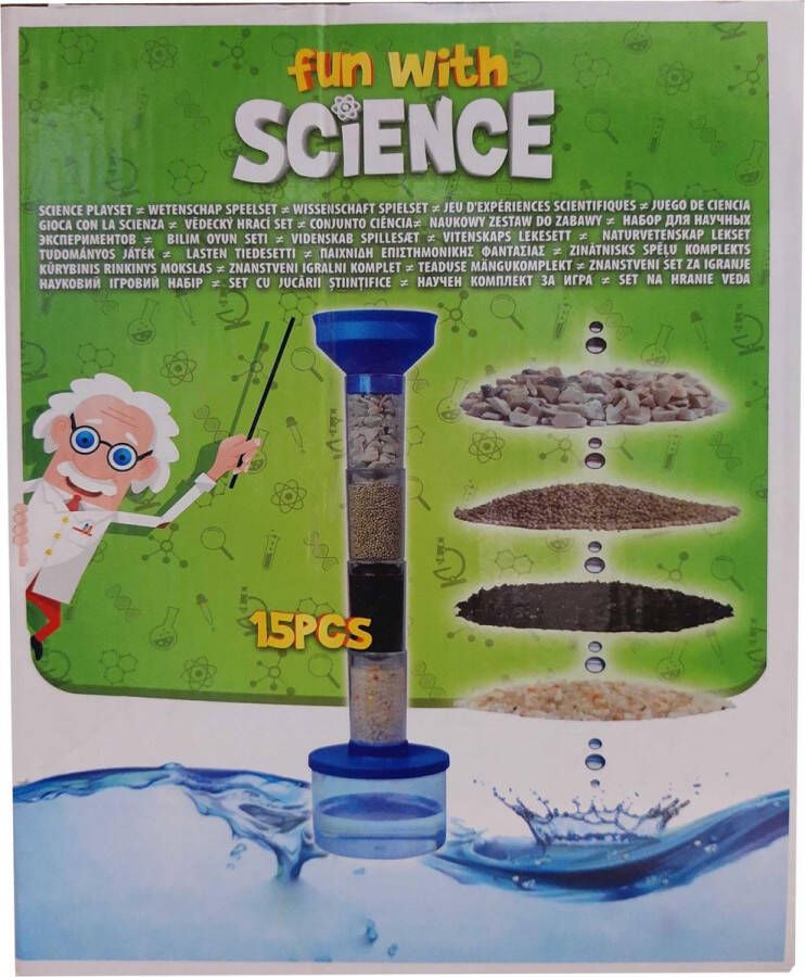 Free and Easy waterkundekit Fun with Science steen blauw 15-delig