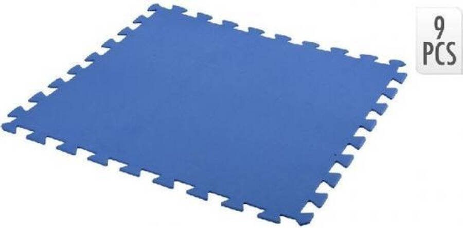 Free and Easy Zwembadtegels van 9 stuks 2 25m² 50 x 50 x 0 4 cm Blauw