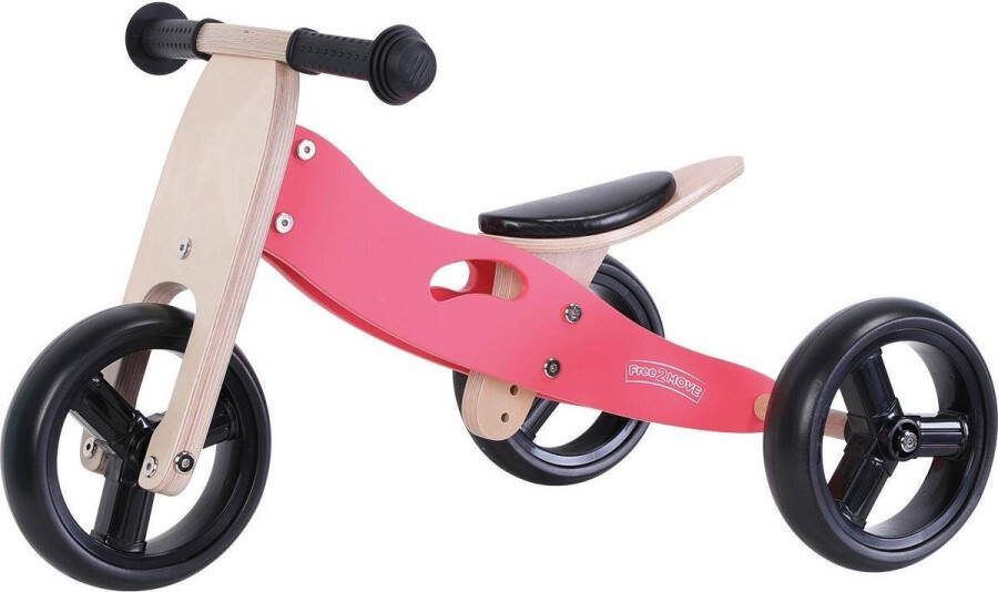 Free2Move 2 in 1 Loopfiets Driewieler Balance Bike Roze
