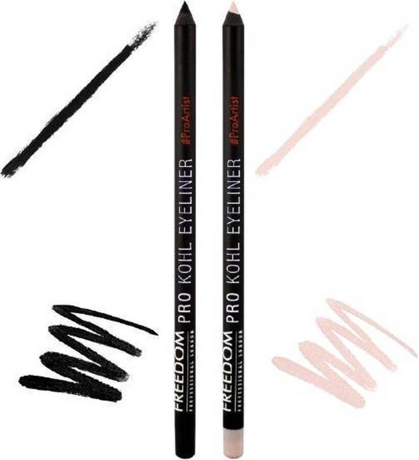 Freedom Makeup London Pro Kohl Liner & Brighten Duo Kohl Oogpotlood & Highlight Stick