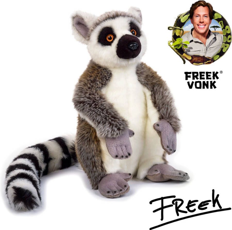 Freek Vonk x BRESSER Knuffeldier Baki de Ringstaartmaki Gevuld met Gerecycled Materiaal