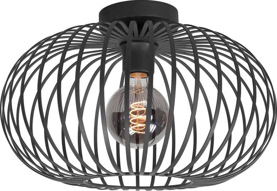 Freelight Agila Plafondlamp 1 lichts d:40cm zwart Modern - 2 jaar garantie