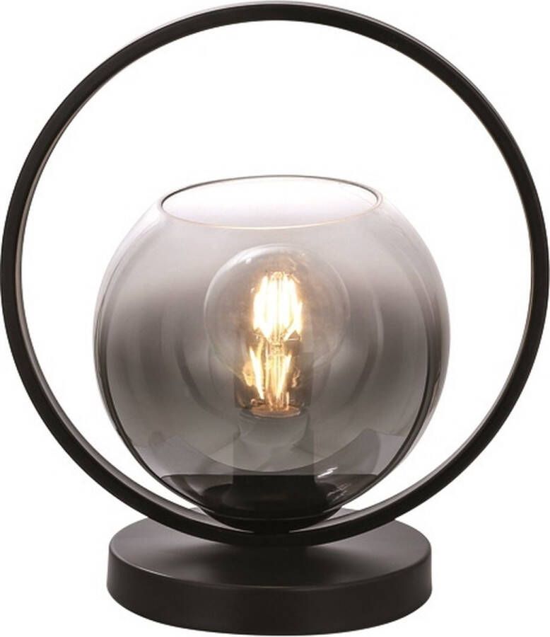 Freelight Aureol Tafellamp Smoke- Zwart 30cm