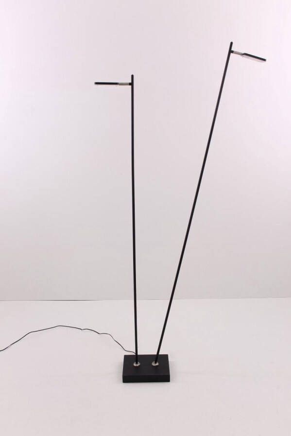 Freelight Block vloerlamp | tweelichts |ingebouwd LED | draai-en kantelbaar | 140 cm hoog | zwart
