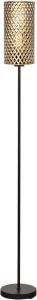 Freelight Cestino Vloerlamp 1 lichts h:165 cm zwart goud Modern 2 jaar garantie