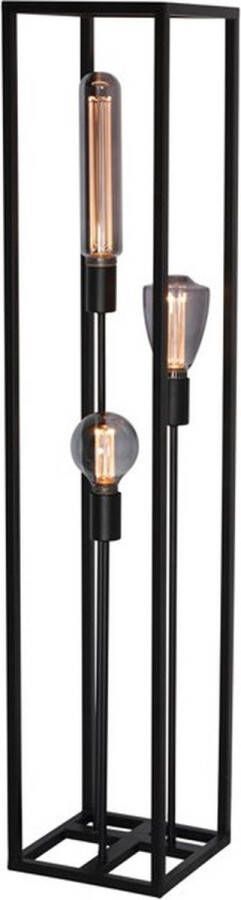 Freelight Esteso Vloerlamp stalen frame 3 lichts h:120cm zwart Industrieel 2 jaar garantie