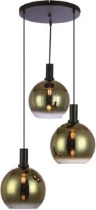 Freelight Gradiente Hanglamp 3 x 30cm Goud Zwart Rond