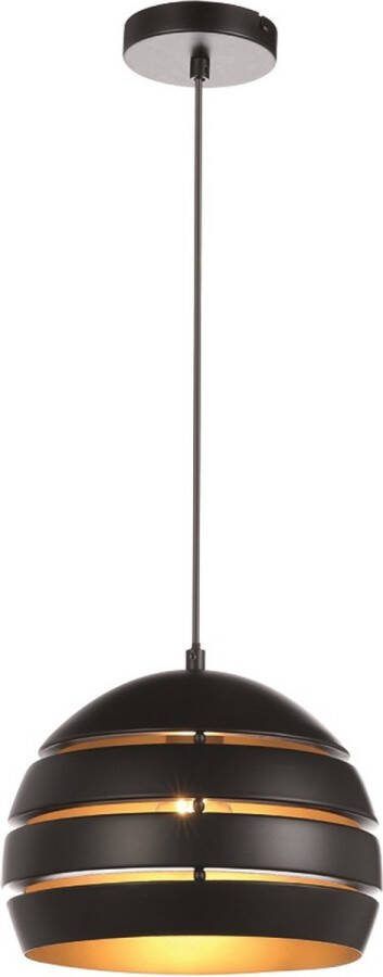 Freelight Hanglamp Djarin Mat Zwart & Goud Ø 28cm
