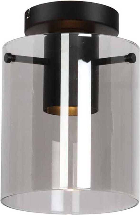 Freelight Interno Plafondlamp downlight zwart smoke glas Modern 2 jaar garantie
