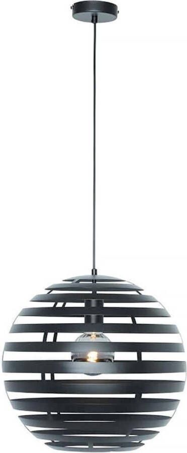Freelight Nettuno hanglamp bollamp Ø40 cm in hoogte verstelbaar tijdens montage E27 zwart