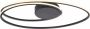 Freelight Plafondlamp Ophelia Oval Led Mat Zwart 48cm - Thumbnail 1