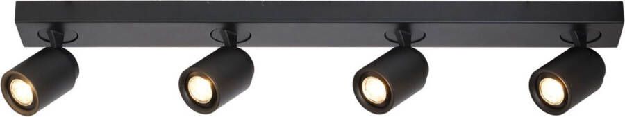 Freelight Razza Opbouwspot 4 lichts op balk zwart Modern 2 jaar garantie