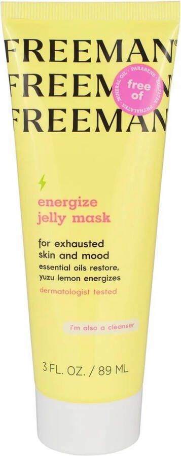 Freeman Beauty energize jelly Mask 89 ml verfrissend gel gezichtsmasker gelmasker Yuzu lemon