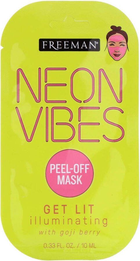 Freeman Gezichtsmasker Peel Off Beauty Neon Vibes 10 ml facial mask goji-bes lichtgevend