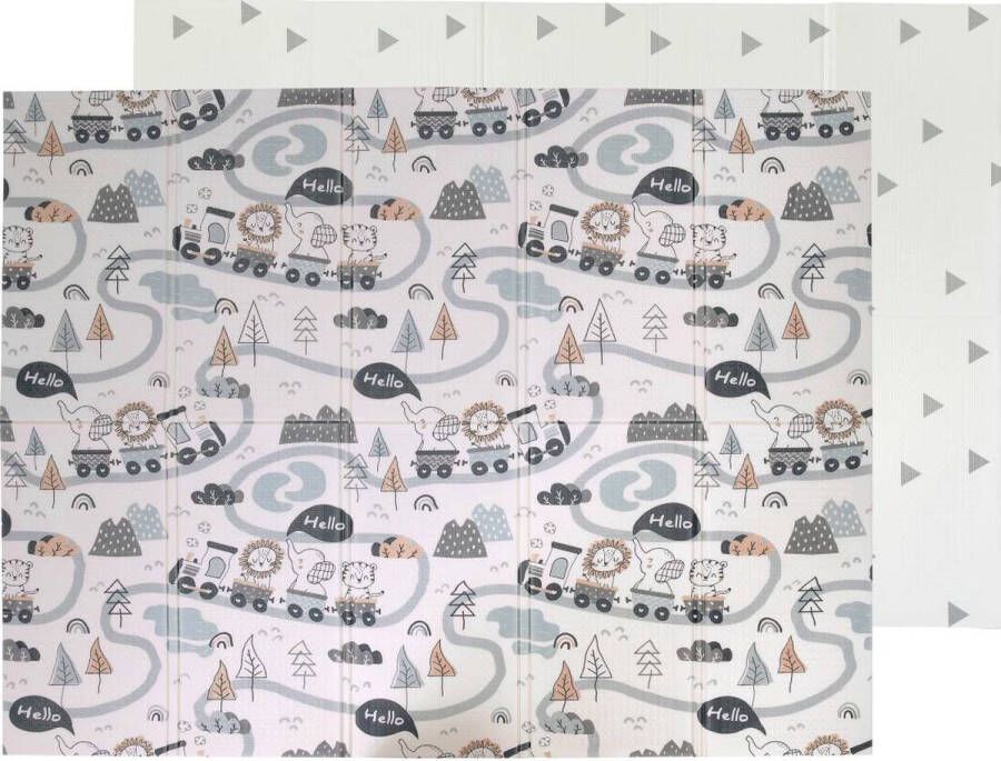 FreeON opvouwbaar Speelkleed Dubbelzijdige XL Speelmat (200 x 150 cm) Kruipmat Magic Road