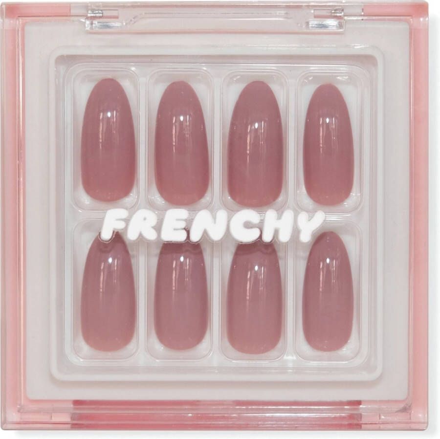 Frenchy Cosmetics 'Angelic Rose' Nepnagel kit met lijm en nagelstickers Kunstnagels Plaknagels
