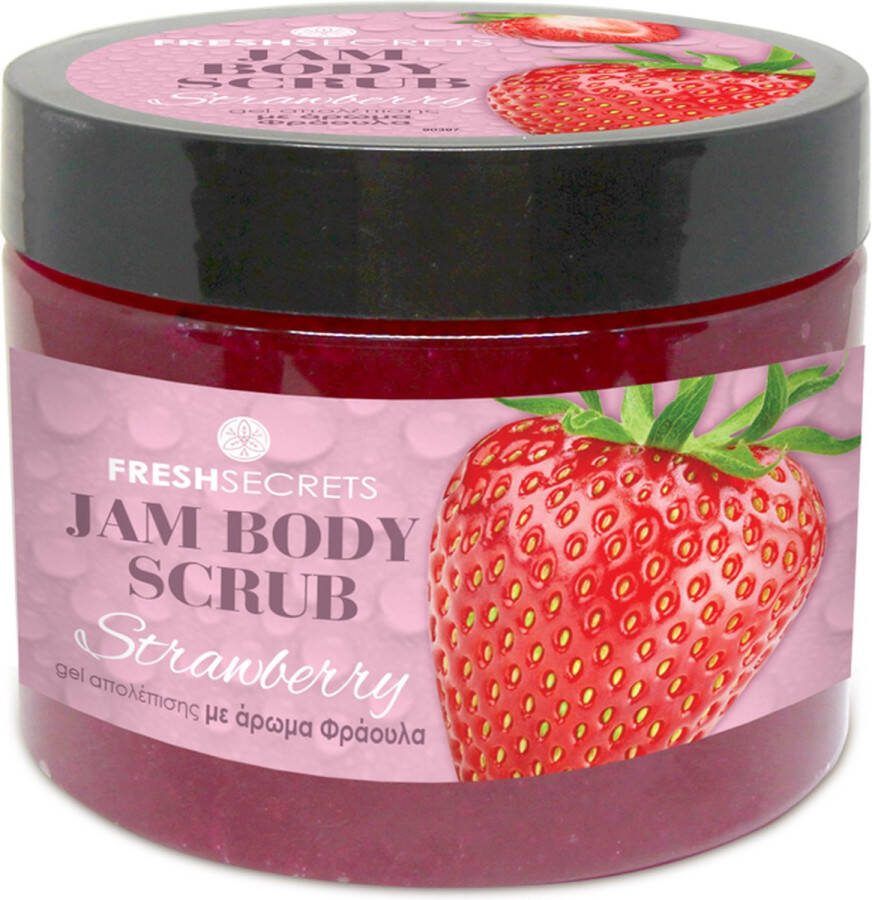 Fresh Secrets Jam Body Scrub Voedend Aardbei 320ml