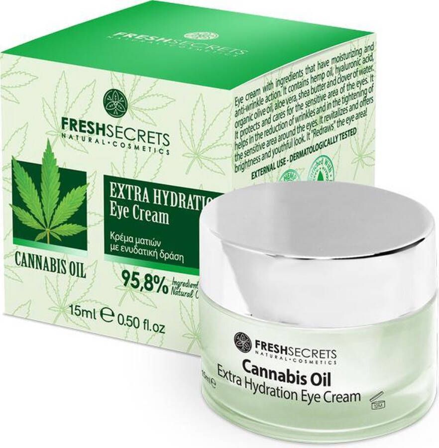 Fresh Secrets Oogcrème Extra Hydraterend *Cannabis Olie* 15ml