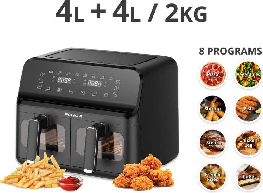 Friac Hetelucht Friteuse Dubbel