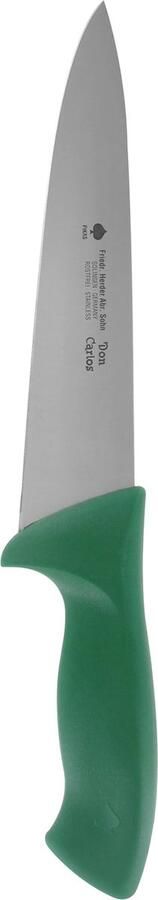 Friedrich Herder Koksmes RVS Lemmet Ergonomisch Antislip Handvat 210 mm Groen