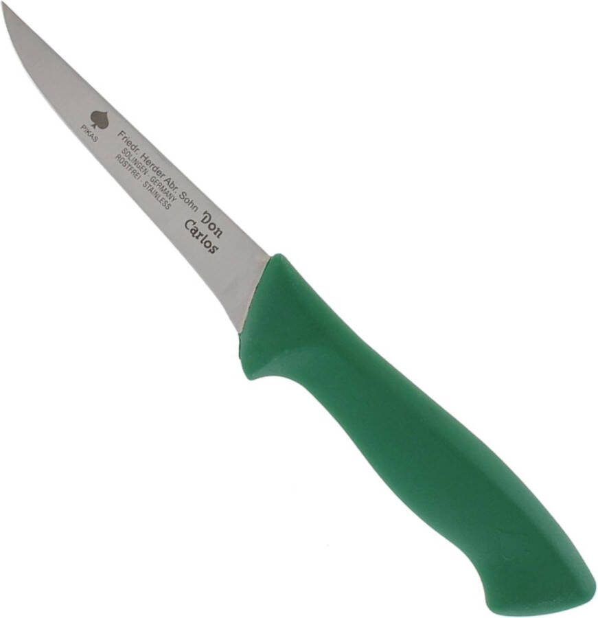 Friedrich Herder Uitbeenmes Ergonomisch Kunststof Handvat Antislip 130 mm Groen