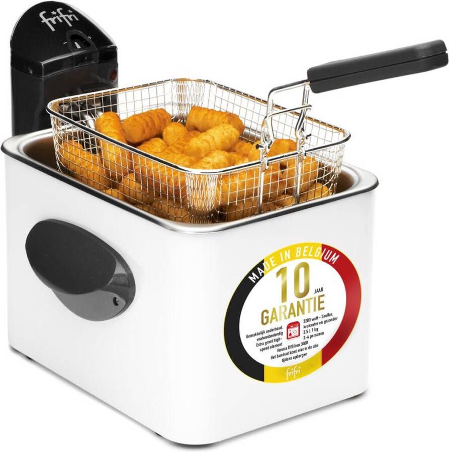 FriFri 1905B HSCM4000 High Speed Classic 3200 Watt koude zone 3 5L friteuse metal wit