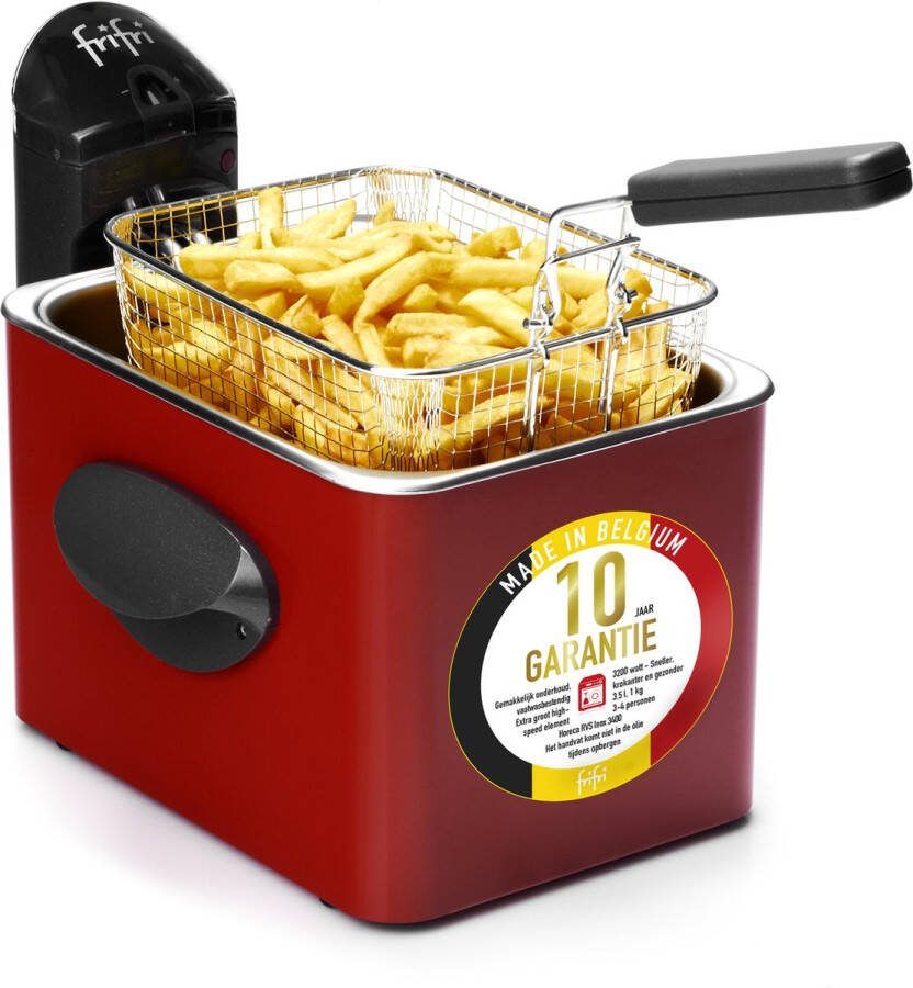 FriFri 1905R Frituurpan 3 5 liter 3200 Watt 1 kg friet 10 jaar garantie