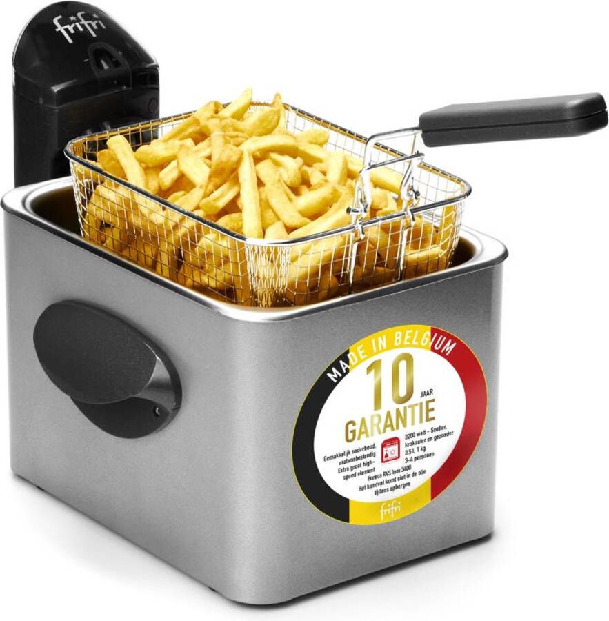 FriFri 3532RVS Frituurpan 3 5L 3200W RVS
