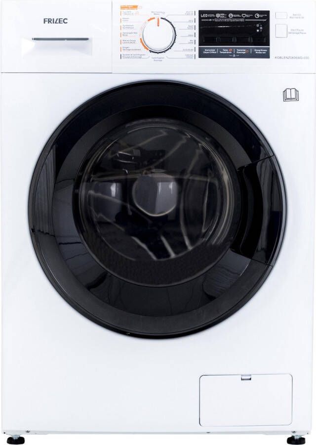 Frilec KOBLENZ0806WD-030 Wasdroogcombinatie 5 Jaar garantie Wit 8kg Laadvermogen