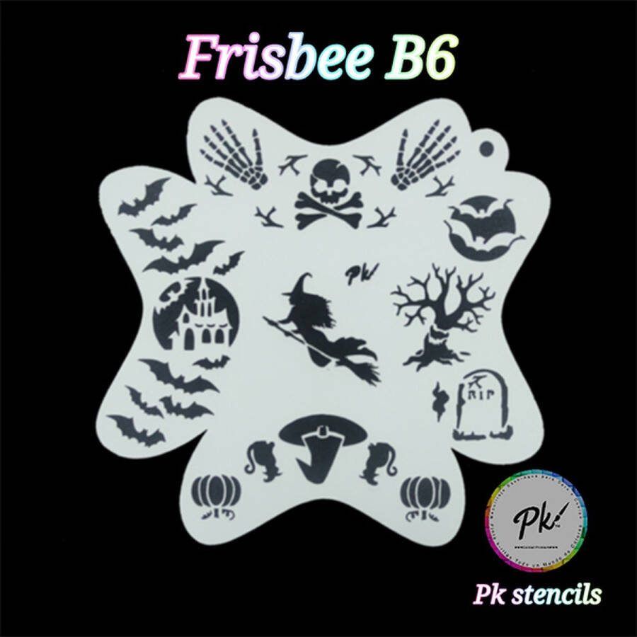 Frisbee Stencils Frisbee Schminkstencil B6