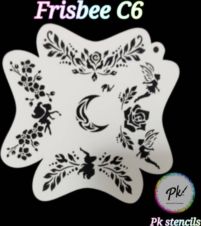 Frisbee Stencils Frisbee Schminkstencil C6