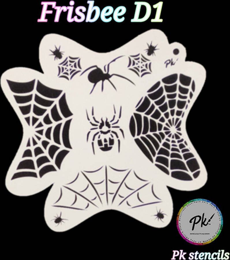 Frisbee Stencils Frisbee Schminkstencil D1